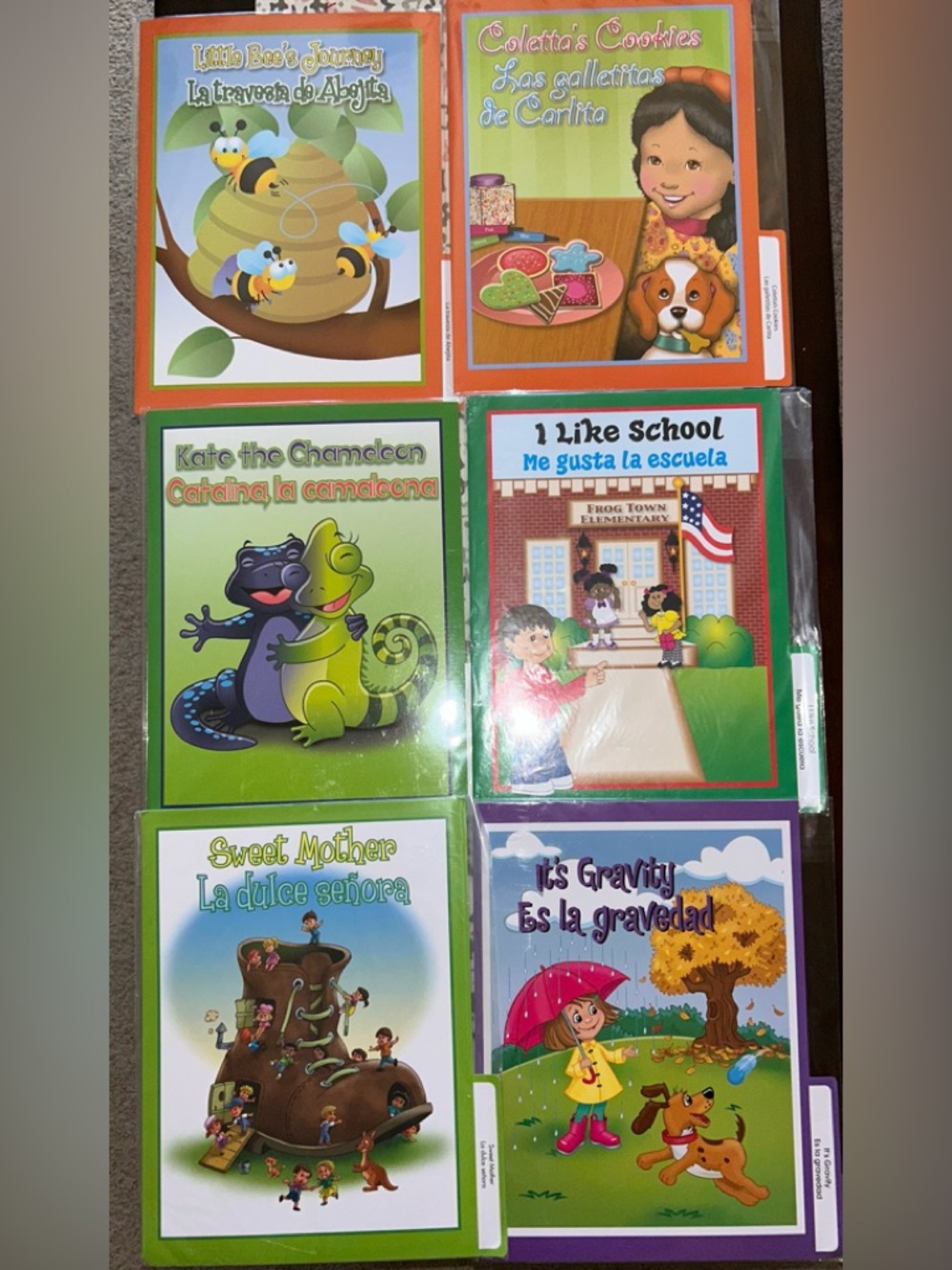 (6) NEW Frog Street Press STORY FOLDERS Bilingual English Spanish PreK-Kinder